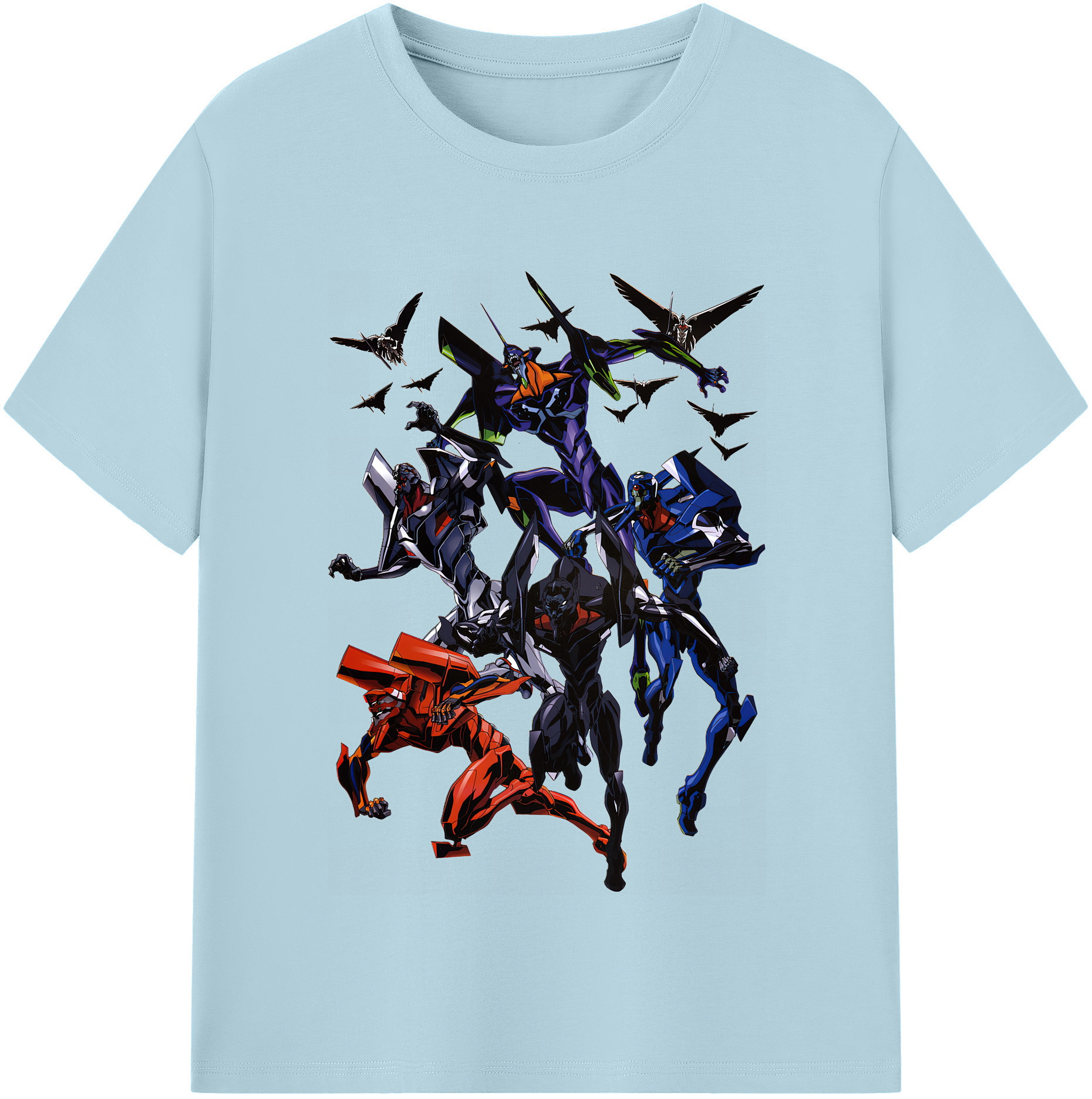 （画像用） EVA 新世紀エヴァンゲリオン 綿100％半袖Tシャツ（フロントプリント）